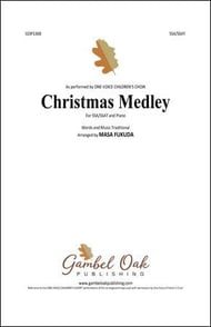 Christmas Medley SSAT choral sheet music cover Thumbnail